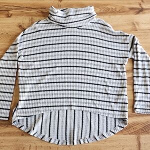 Anthropologie Saturday Sunday Striped Cowl Neck Sweater Women's Small